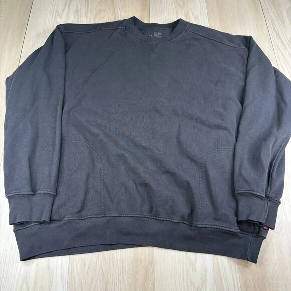 Unless Collective Mens Black Long Sleeve Crew Neck Pullover Sweatshirt Size XXL - Picture 5 of 8